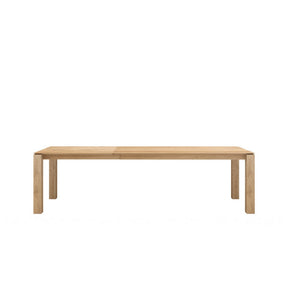 Large Oak Slice Dining Table Extended by Ethnicraft