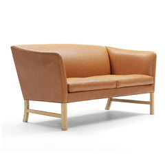 Ole Wanscher OW602 Two Seat Sofa Leather Angled Carl Hansen & Son