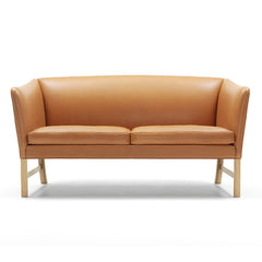 Ole Wanscher OW602 Two Seat Sofa Leather Front Carl Hansen and Son
