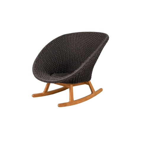 Peacock Rocking Chair with Teak Legs, Cane-line Soft Rope