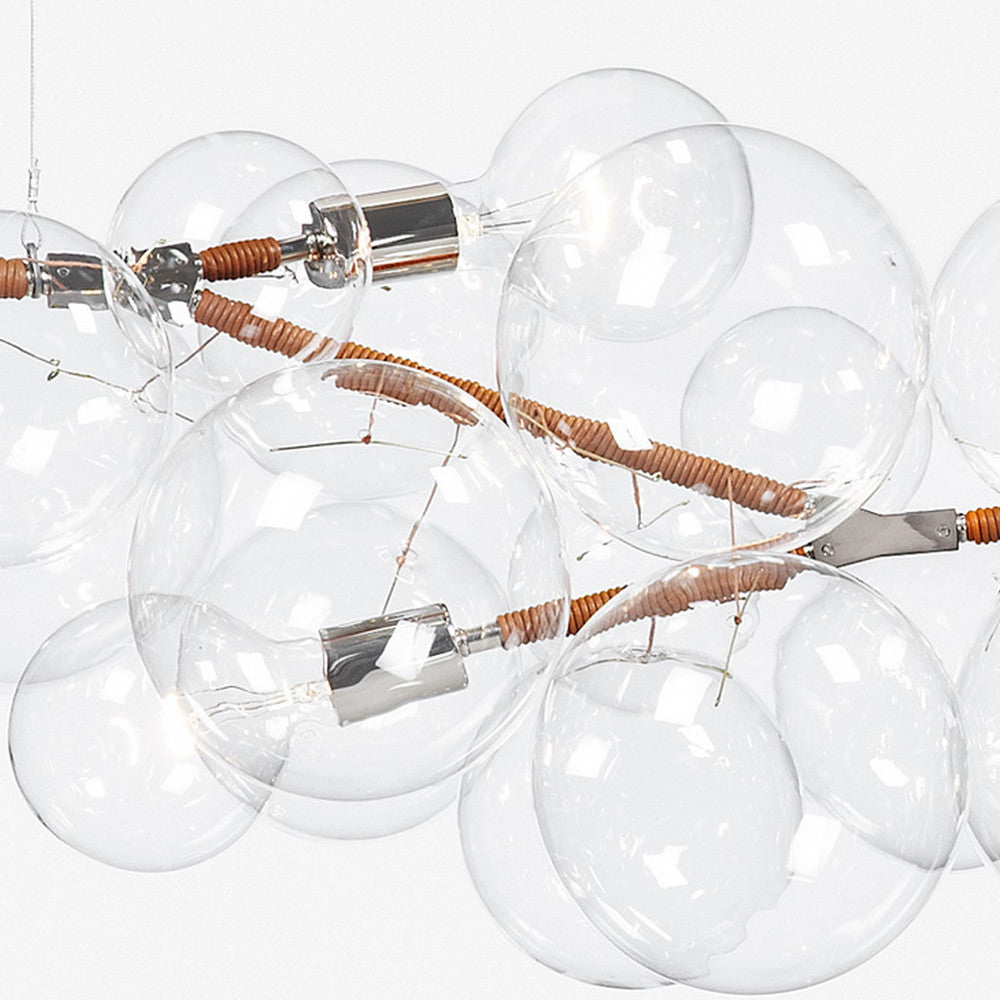 Penne Designs Glass Bubble Chandelier Detail Closeup