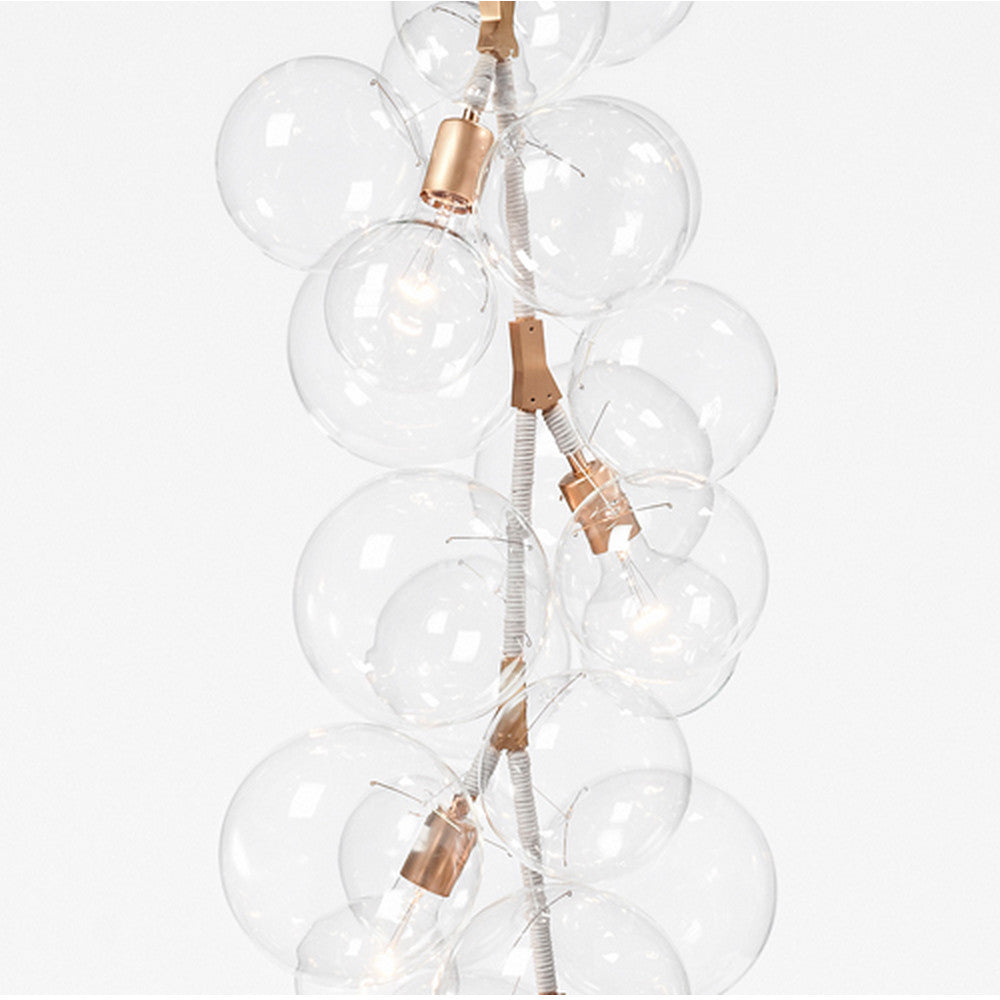 Pelle X-Tall Glass Bubble Chandelier Detail