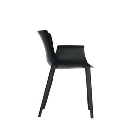 Sideview of Black Piuma by Piero Lissoni by Kartell