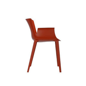 Sideview of Rust Piuma by Piero Lissoni by Kartell