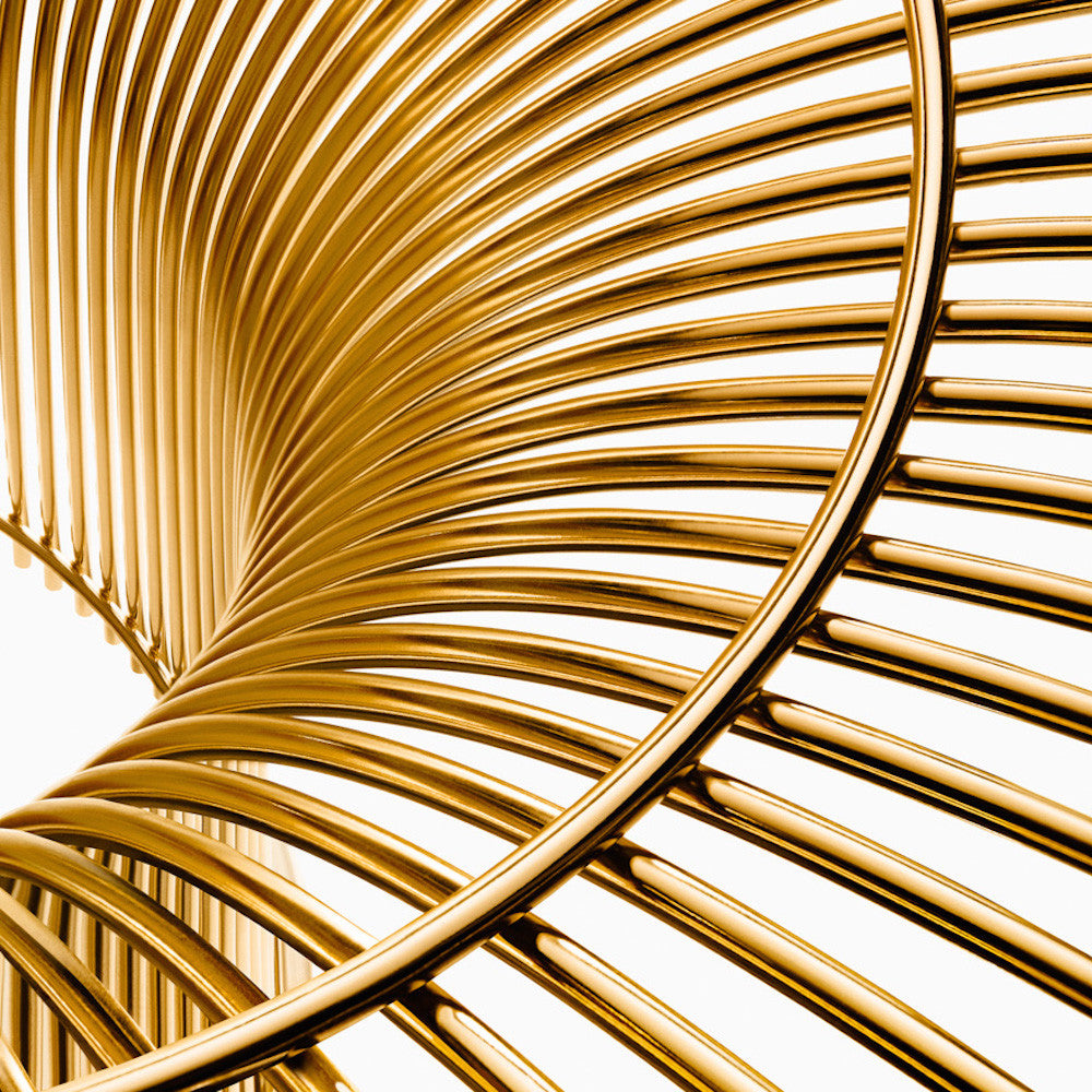 Knoll Platner Dining Table Gold Detail