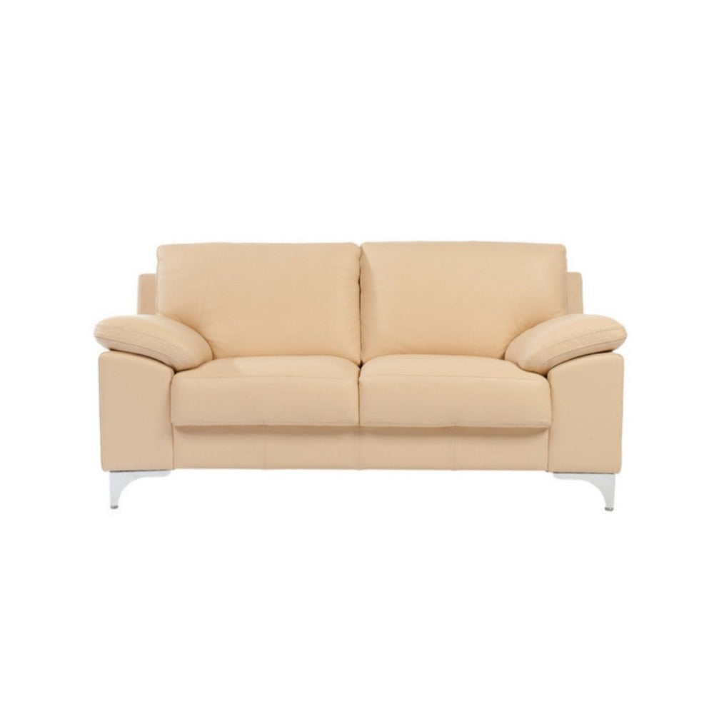 Luonto Poet Loveseat Labrador 12 Leather Metal Legs Made to Order