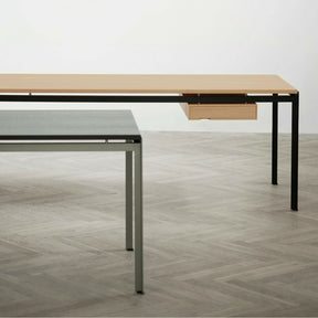 Poul Kjaerholm PK52 Desk with Natural Oak Drawer Carl Hansen and Son.