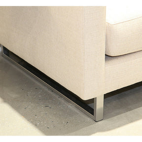 Precedent Furniture Blake Sofa Chrome Base Detail
