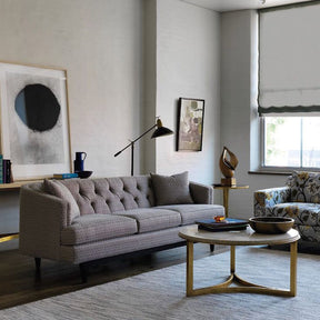Precedent Furniture Emma Sofa in Room with Niko Cocktail Table