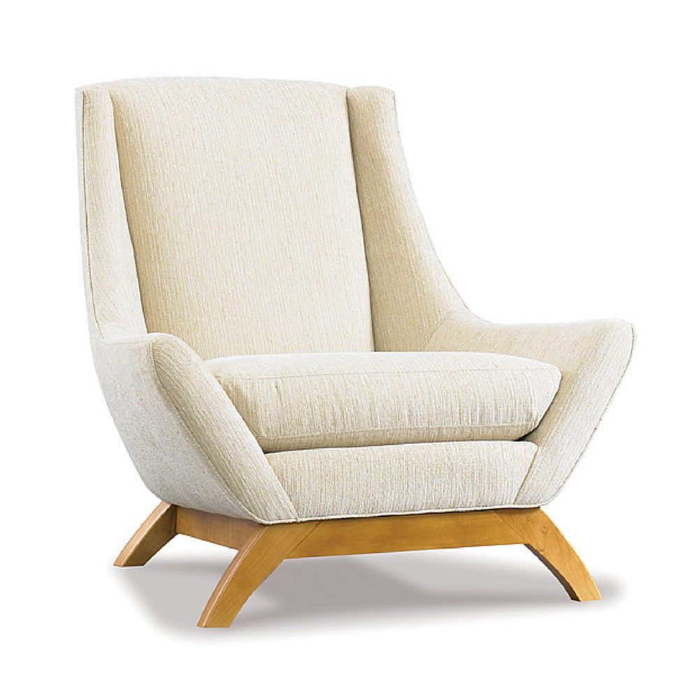 Precedent Furniture Jasper Chair in Ivory with French Oak Legs formerly DwellStudio Jensen Chair