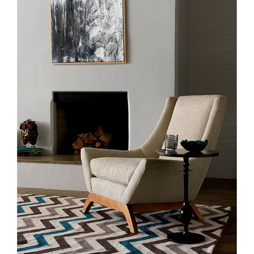Precedent Furniture Jasper Chair by Fireplace
