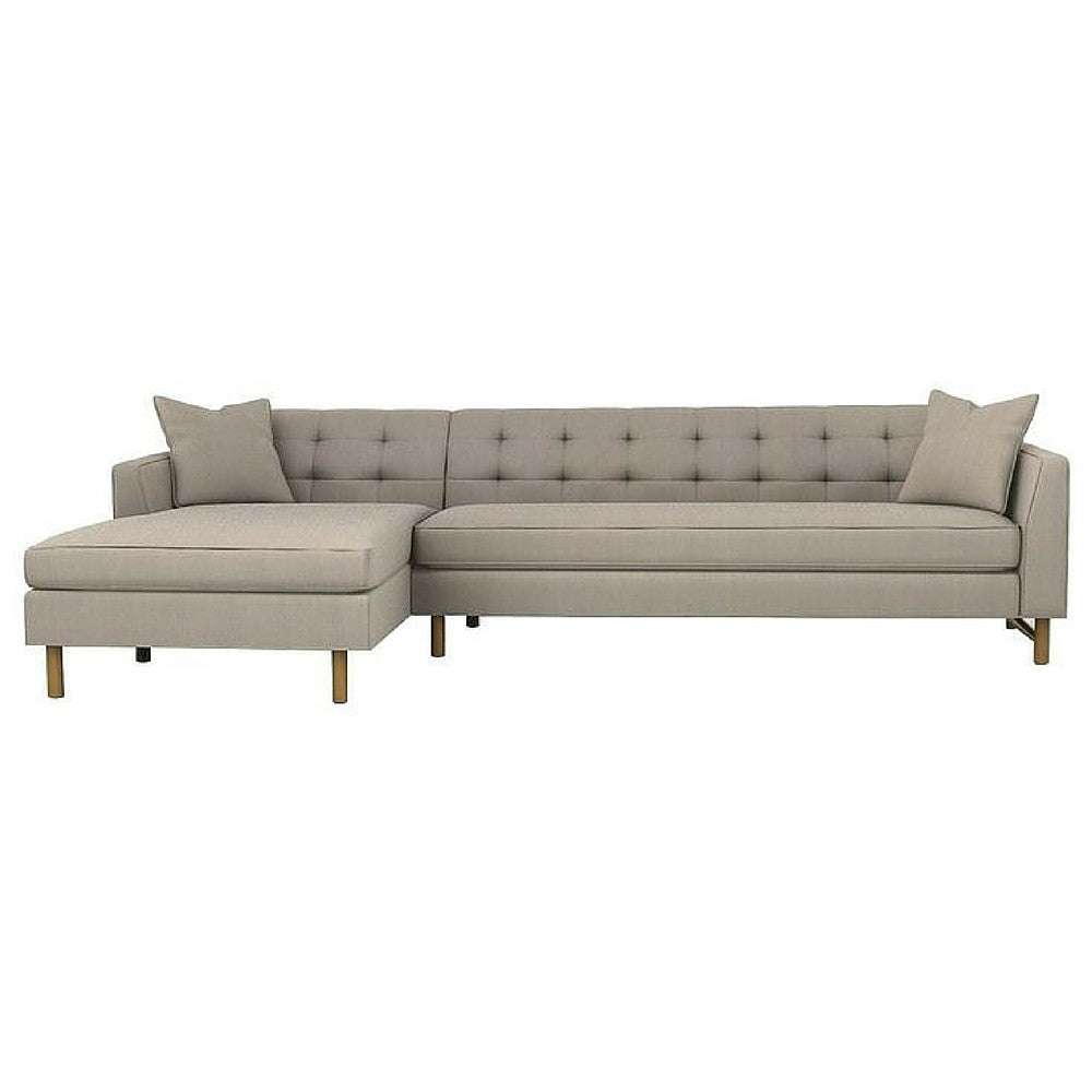 Precedent Furniture Keaton L-Shaped Sectional Taupe