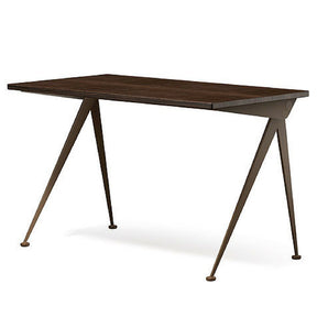 Prouve Desk Compas Direction Smoked Oak Top Coffee Brown Base