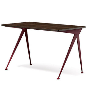 Prouve Desk Compas Direction Smoked Oak Top Japanese Red Base