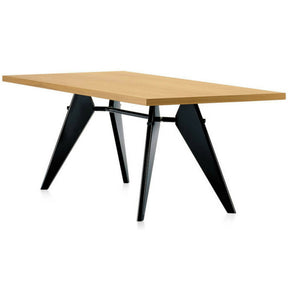 Prouve EM Table Natural Oak Top Black Base Vitra
