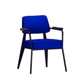 Prouve Fauteuil Direction Chair Bright Blue Vitra