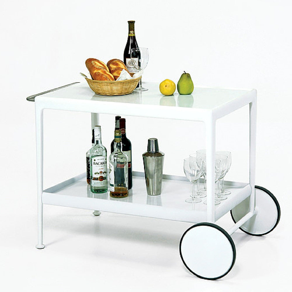 Richard Schultz Bar Cart Styled with Drinks Knoll