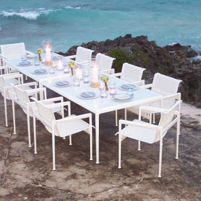 Richard Schultz 1966 Dining Table White Rectangular Overlooking Ocean Outdoor Knoll