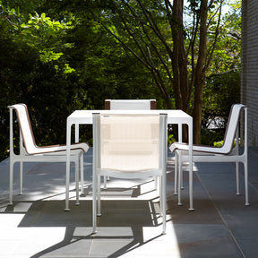 Richard Schultz 1966 Armless Dining Chairs and Square Dining Table Knoll Outdoors