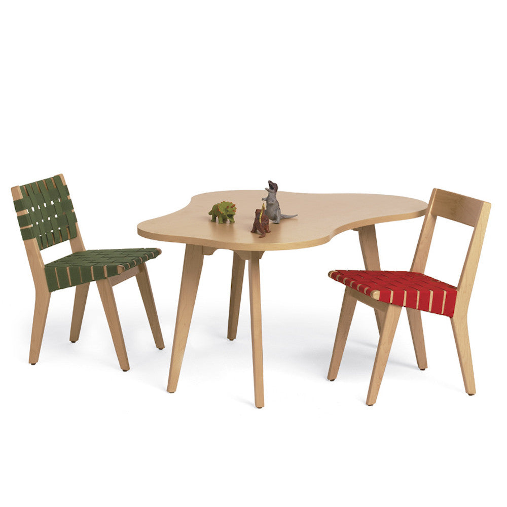 Knoll Childrens Risom Amoeba Table and Chairs