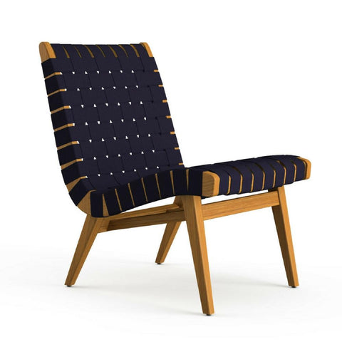 Knoll Risom Teak Indoor-Outdoor Lounge Chair