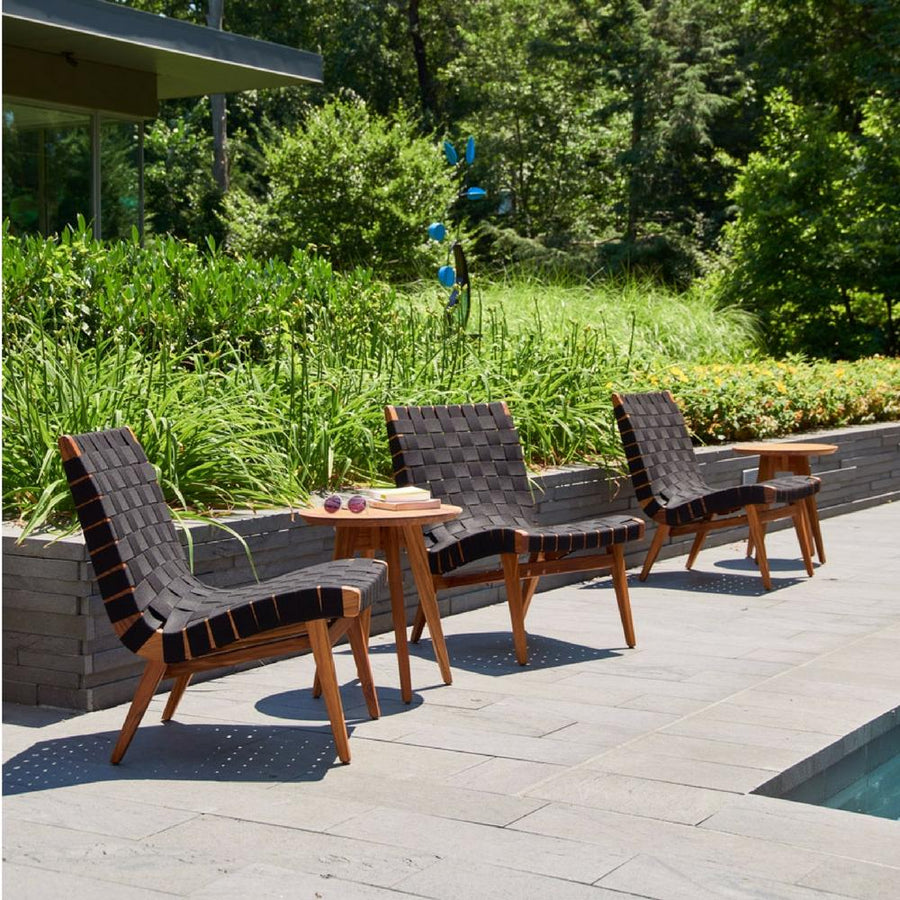 Knoll Risom Teak Indoor-Outdoor Lounge Chair