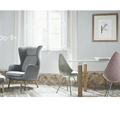 Ro Chair by Jaime Hayon in Room with Drop Chairs and Analog Table Fritz Hansen