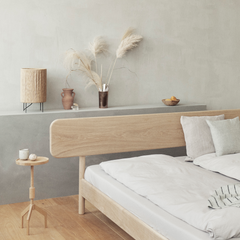 Ro table lamp made by hand Denmark in bedroom