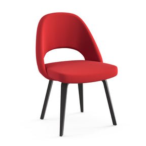 Saarinen Executive Armless Chair Wood Legs