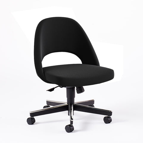 Saarinen Executive Armless Chair with Swivel Base