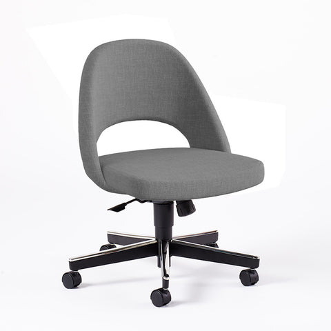 Saarinen Executive Armless Chair with Swivel Base