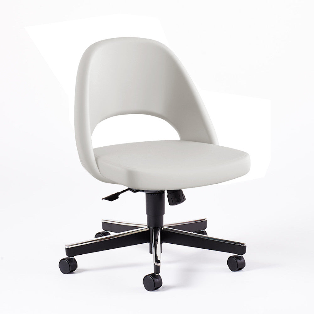 Saarinen Executive Armless Chair with Swivel Base