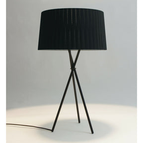 Santa and Cole Table Lamp G6 Black Ribbon Shade