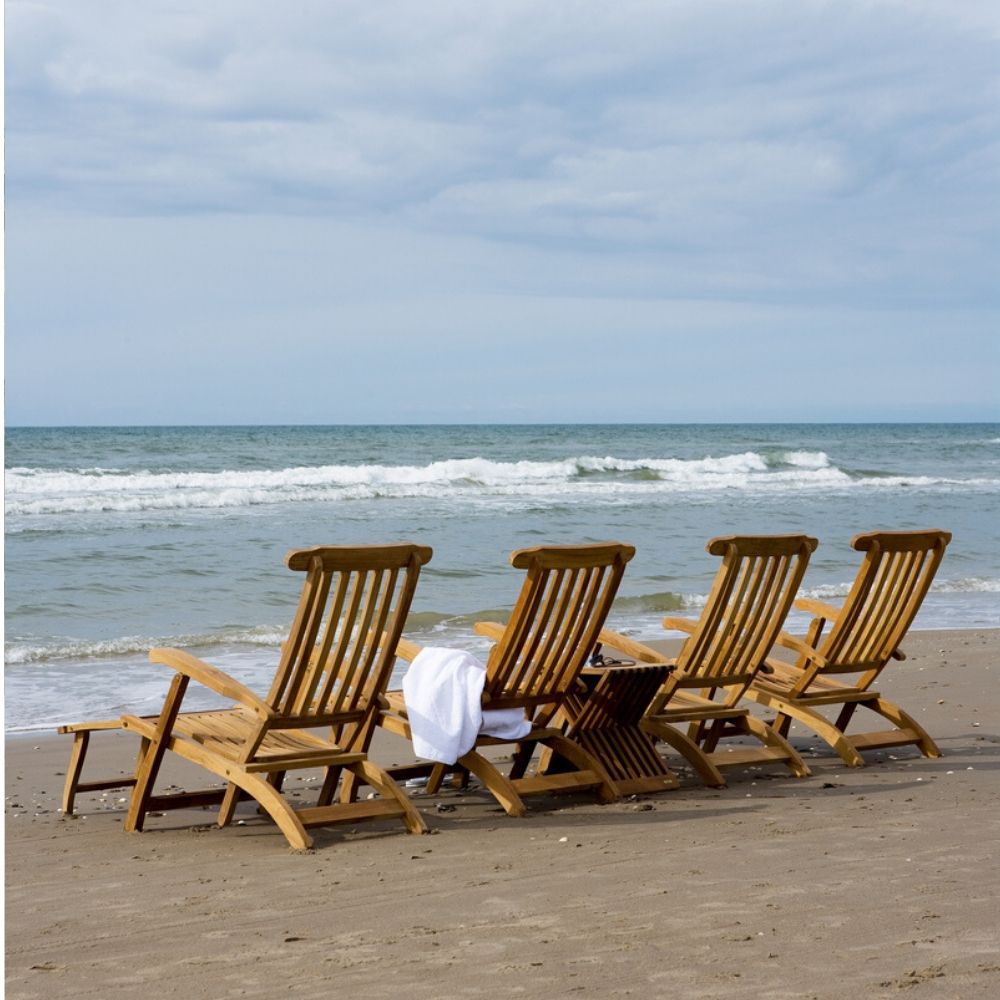 Skagerak Steamer Deck Chairs on Beach