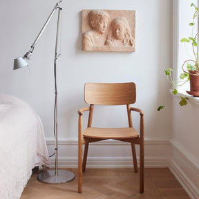 Skagerak Hven Armchair Oak Oil in Copenhagen Apartment Bedroom