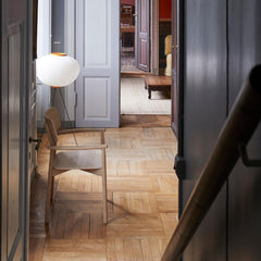Skagerak Hven Armchair in Copenhagen Living Room with Noguchi Floor Lamp