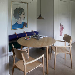 Skagerak Hven Dining Table Round with Built-In Breakfast Nook