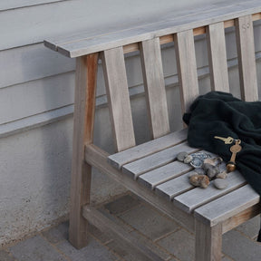 Skagerak Plank Bench in Weathered Teak at Badehotel 21