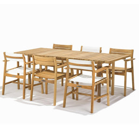 Skargaarden Djuro Rectangular Teak Dining Table with Djuro Dining Chairs