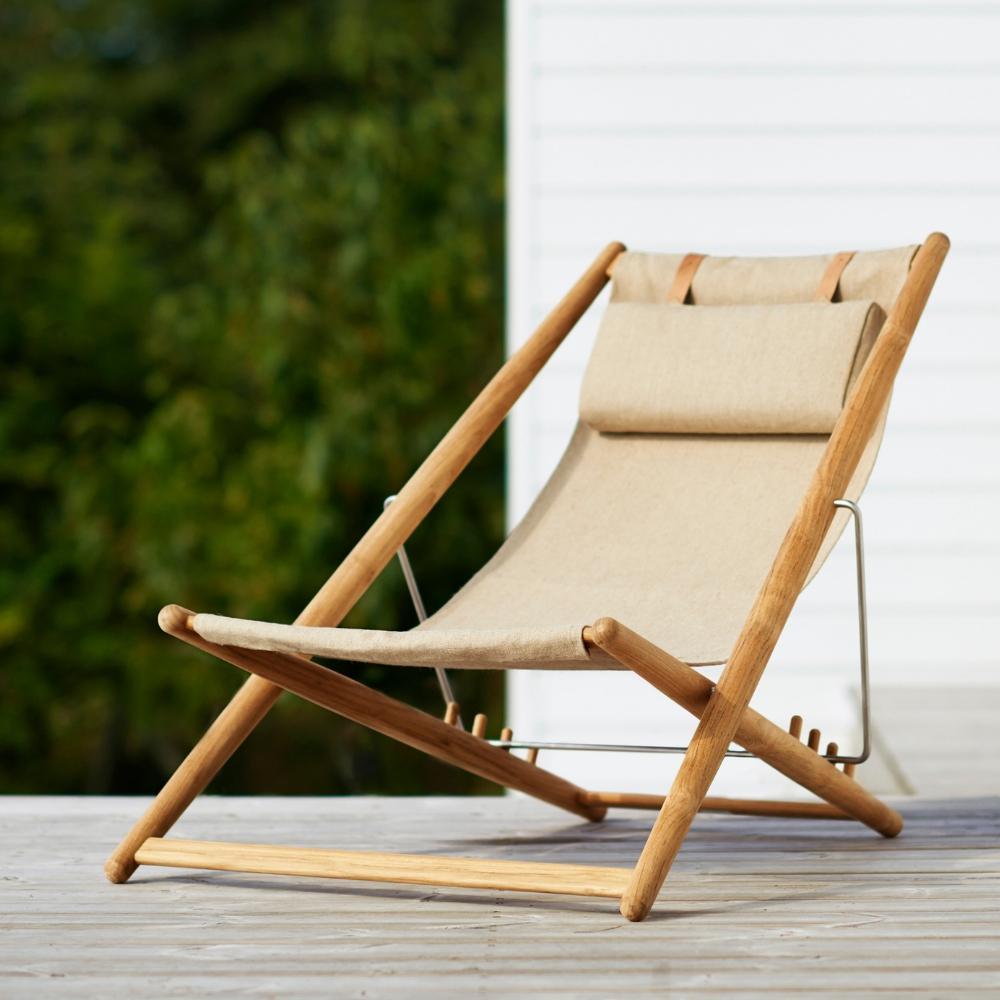 Skargaarden H55 Lounge Chair Outdoors on Deck