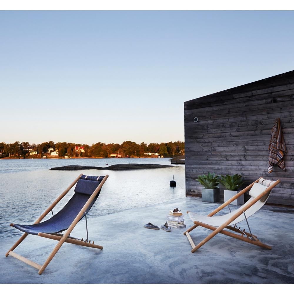 Skargaarden H55 Lounge Chairs Outdoors at Beach House Sunset