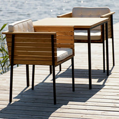 Häringe Armchairs and Square Dining Table by Skargaarden