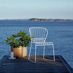 White Reso Chair by Matilda Lindblom for Skargaarden (photo by Johan Carlson)