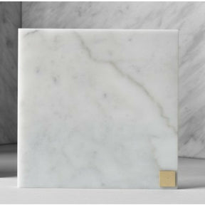 Small White Marble Plate from Skultuna