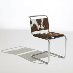 Spoleto Chair Haired Hide Leather Cantilevered Ufficio Tecnico Knoll
