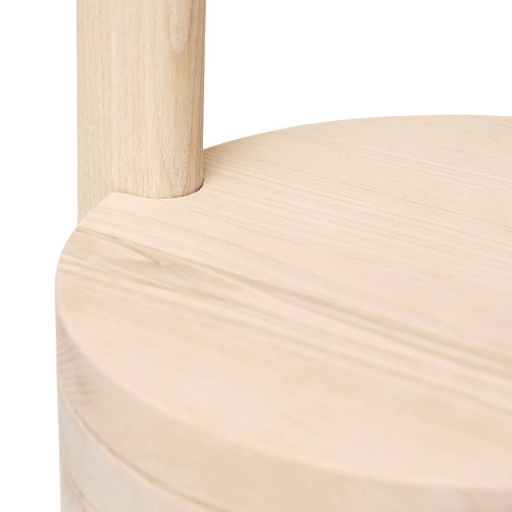 Form & Refine Stilk Side Table in Ash Base Details