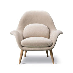 Swoon Lounge Chair by Space Copenhagen for Fredericia with Dominique Kieffer 17189-02 Fabric