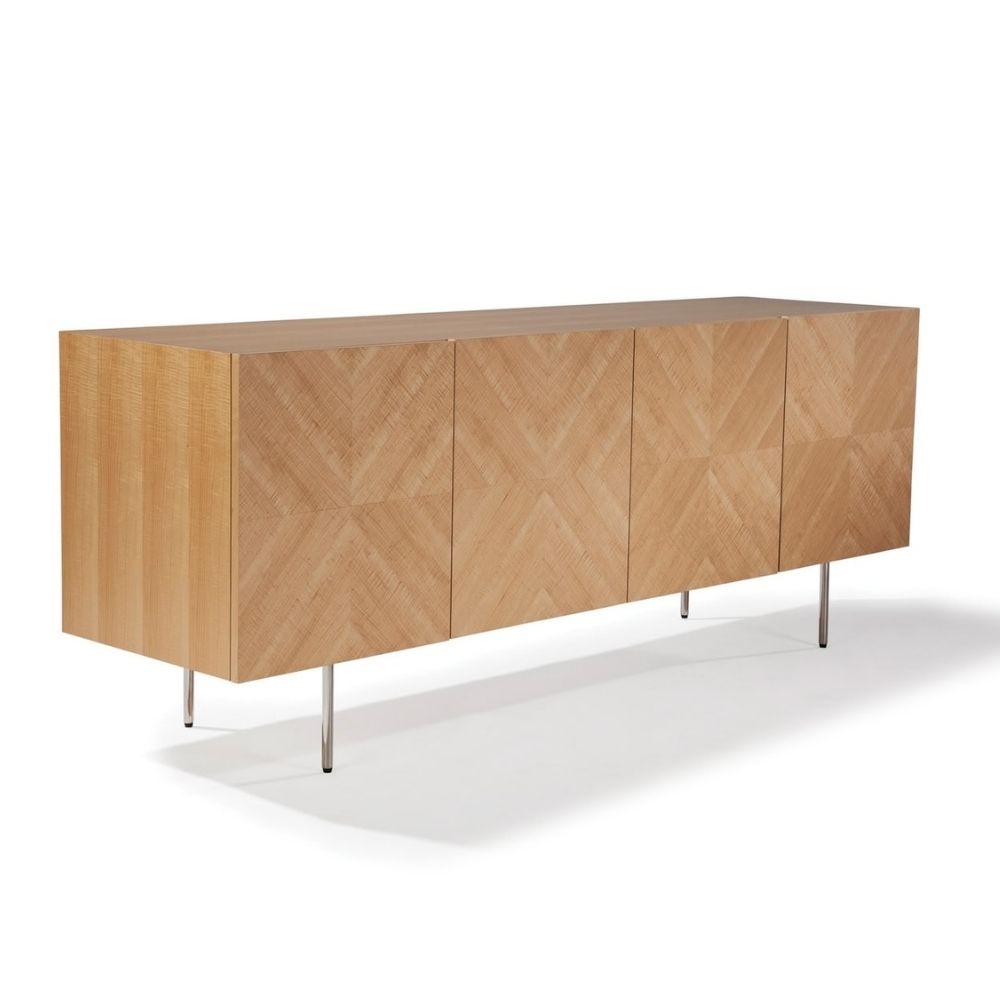 Thayer Coggin Milo Baughman Design Classic Maple Sideboard