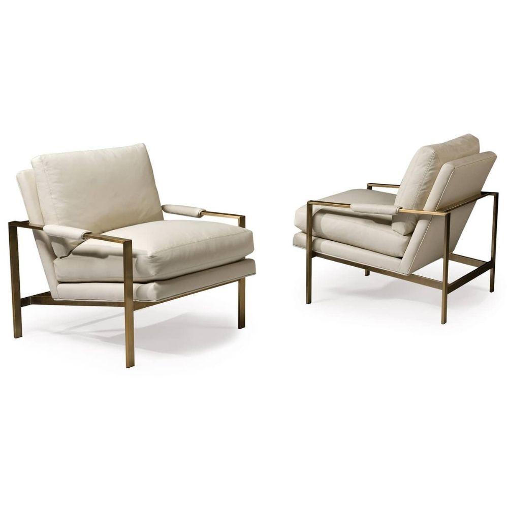 Thayer Coggin Milo Baughman 951 Design Classic Lounge Chair Front and Back