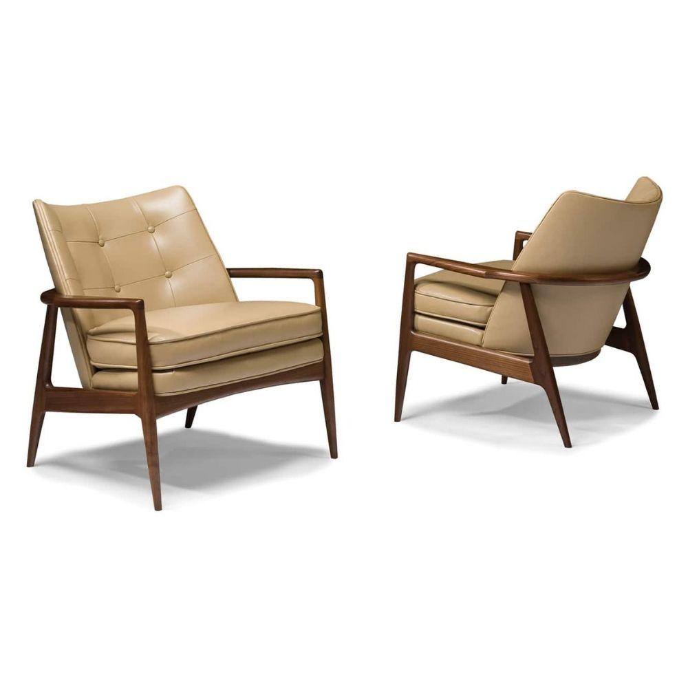 Thayer Coggin Milo Baughman Draper Chair 1230-103 Front and Back